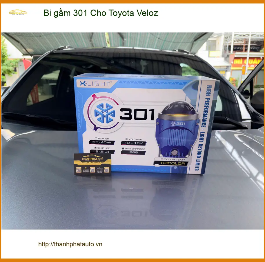 Anh Khải độ bi gầm 301 cho Toyota Veloz Quận 2 để tăng sáng hiệu quả. ảnh thực tế 3