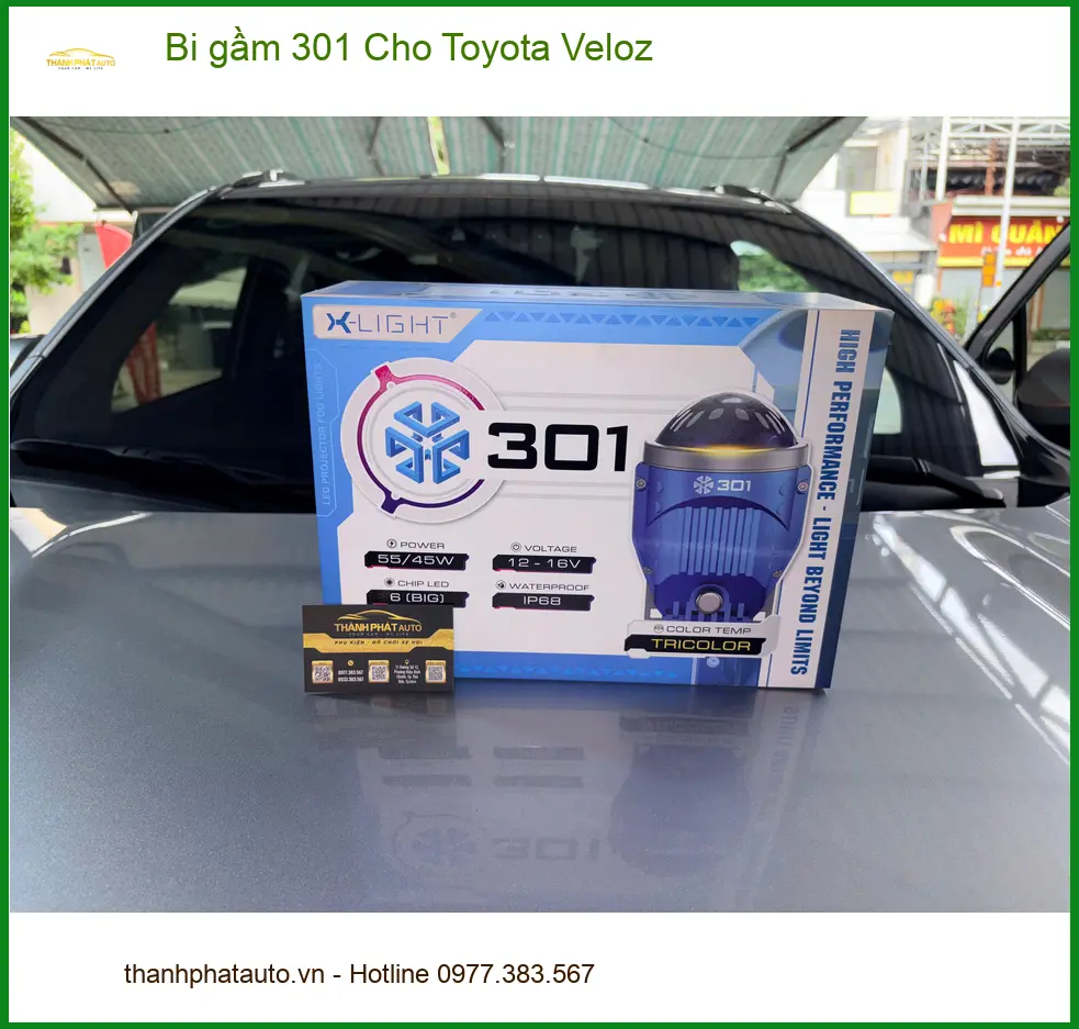 Anh Bảo độ bi gầm 301 Toyota Veloz Quận Tân Bình vì đèn zin yếu ảnh thực tế 2