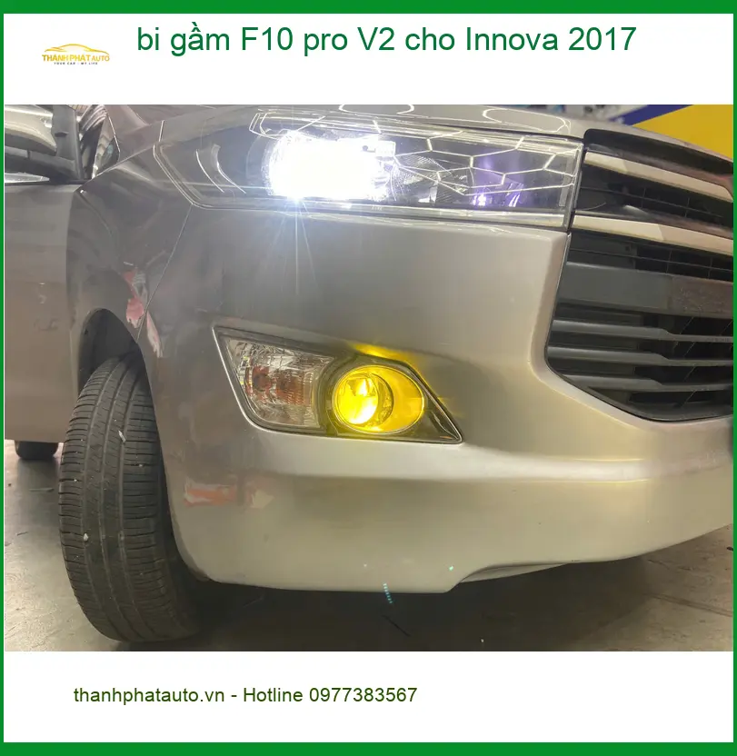 Chú Kiên nâng cấp bi gầm F10 Pro V2 Innova 2017 tại Bình Chánh