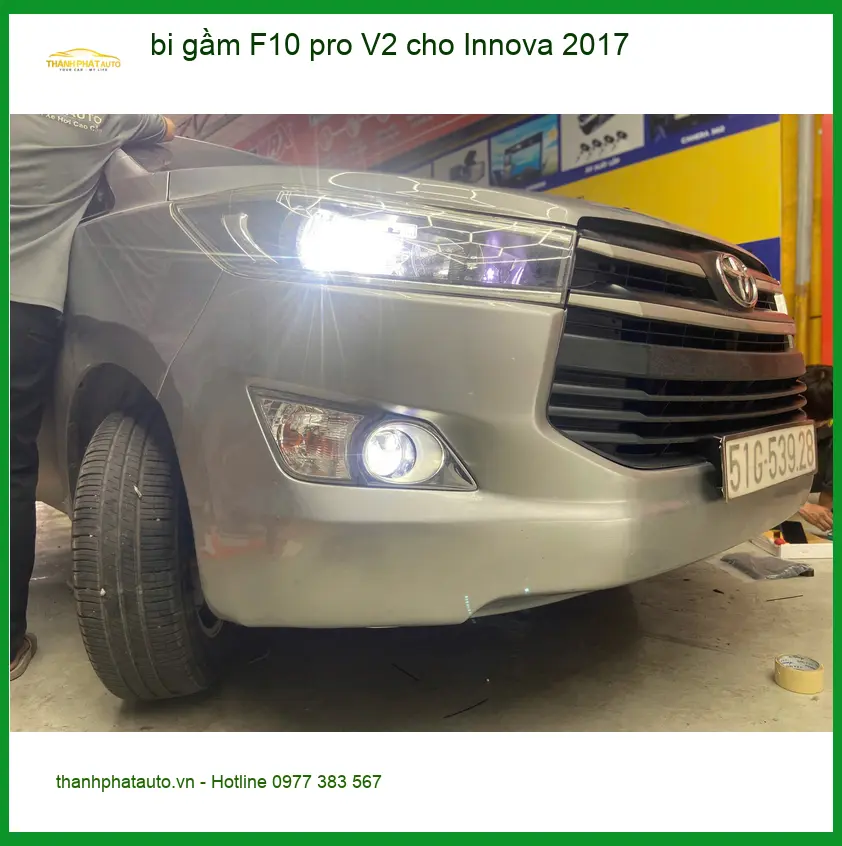 Chú Kiên nâng cấp bi gầm F10 Pro V2 Innova 2017 tại Bình Chánh ảnh thực tế 2