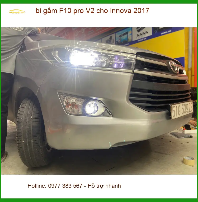 Chú Thanh Hải lắp bi gầm F10 pro V2 cho Innova 2017 tại Quận Bình Thạnh ảnh thực tế 3
