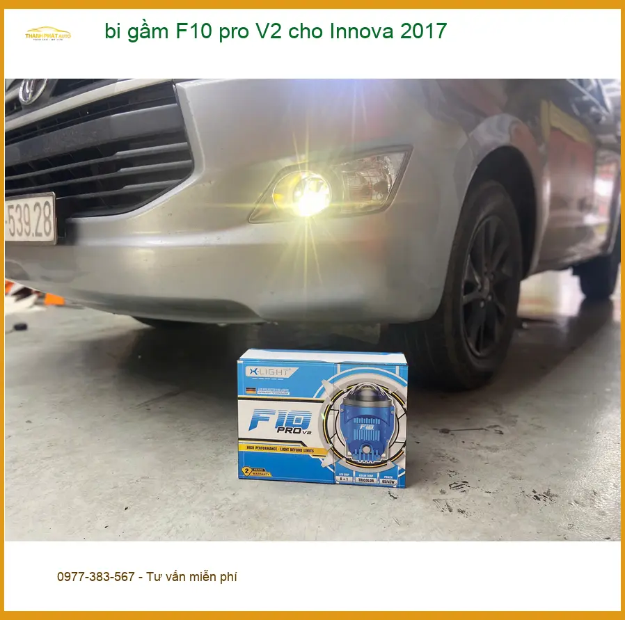 Anh Kiệt độ bi gầm F10 pro V2 Innova 2017 ở Củ Chi vì đèn zin kém sáng ảnh thực tế 3