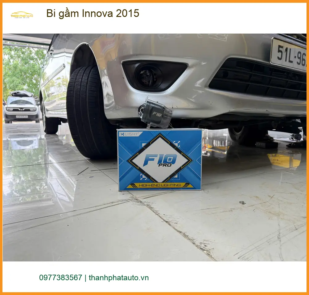 Anh Đạt độ bi gầm Innova 2015 tại Quận 11 khắc phục đèn yếu ảnh thực tế 2