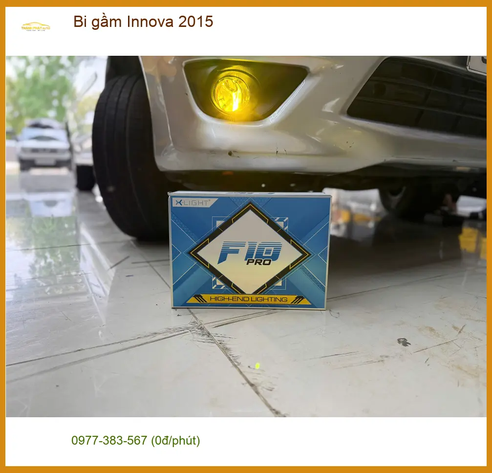 Chú Hải độ bi gầm cho Innova 2015 tại Quận 2 vì đèn zin quá mờ ảnh thực tế 3