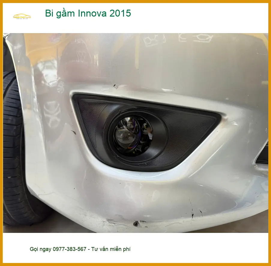 Chú Hải độ bi gầm cho Innova 2015 tại Quận 2 vì đèn zin quá mờ ảnh thực tế 4
