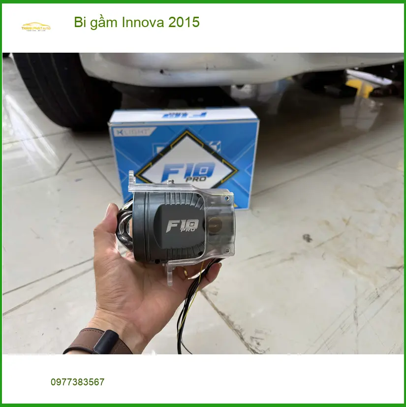 Chú Hải độ bi gầm cho Innova 2015 tại Quận 2 vì đèn zin quá mờ ảnh thực tế 5