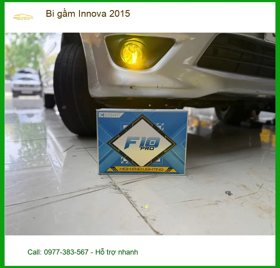 Anh Khải độ bi gầm Innova 2015 tại Quận Bình Tân, cải thiện tầm nhìn đêm ảnh thực tế 3