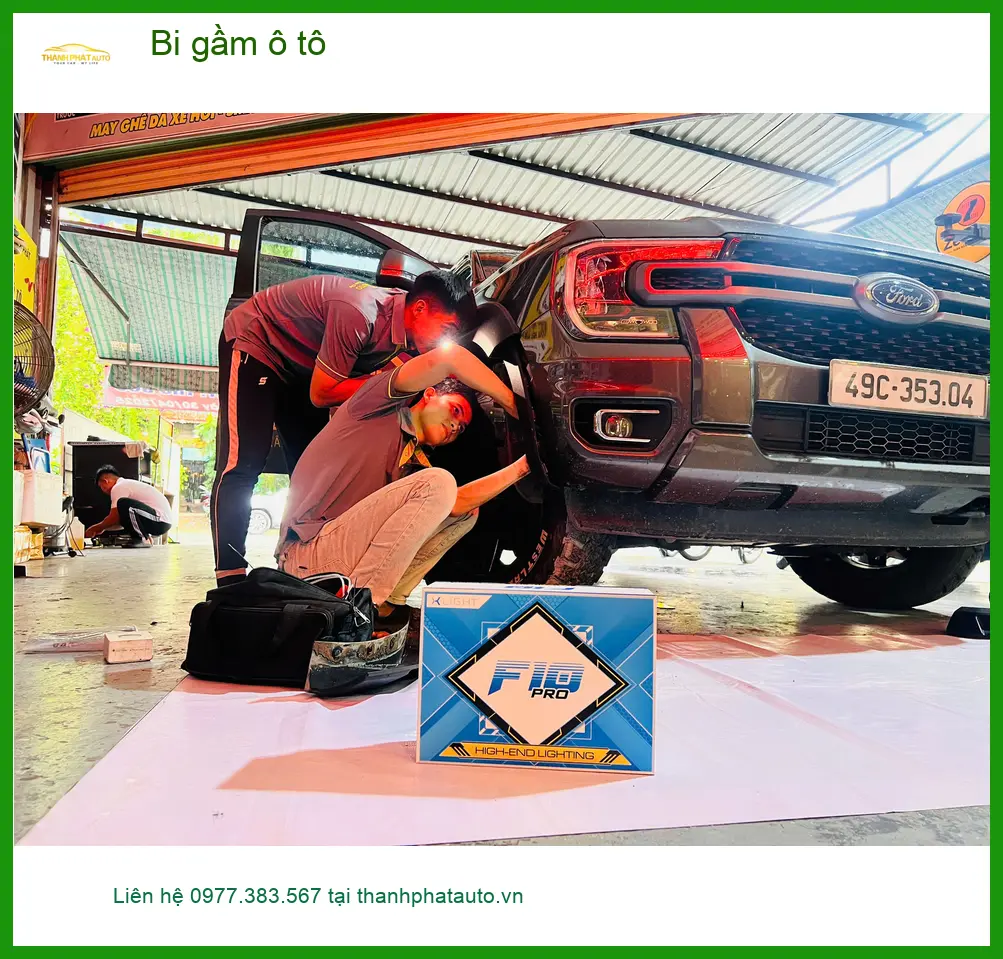 Anh Phong độ bi gầm ô tô Toyota Vios tại Hóc Môn cho tầm nhìn rõ hơn