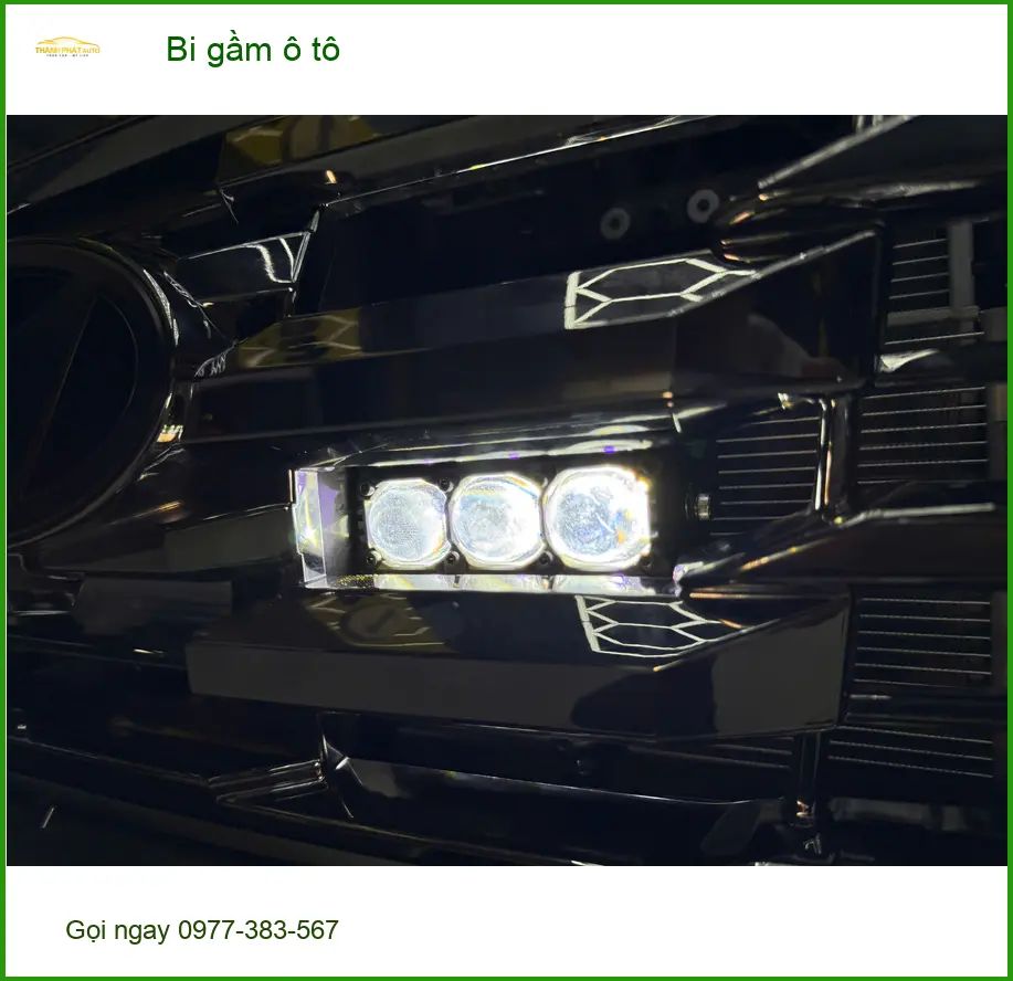 Chú Dũng độ đèn bi gầm ô tô Hyundai Santa Fe tại Quận 12 vì đèn zin kém sáng