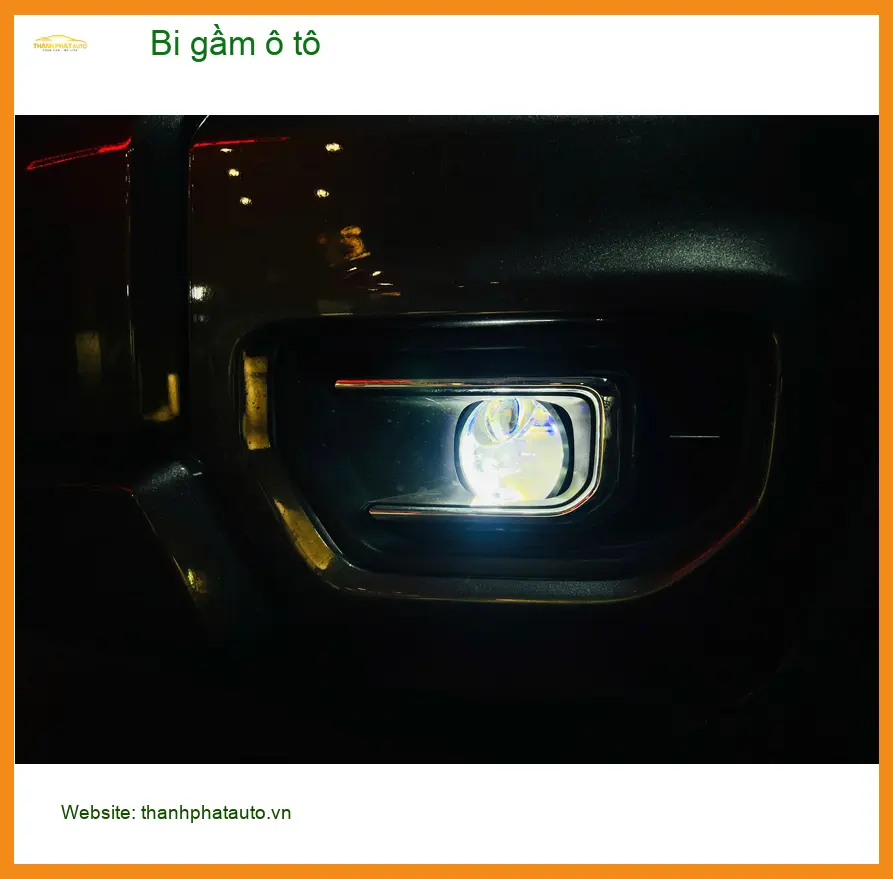 Anh Hưng lắp bi gầm ô tô Hyundai Santa Fe tại Thủ Đức để cải thiện tầm nhìn ban đêm ảnh thực tế 3