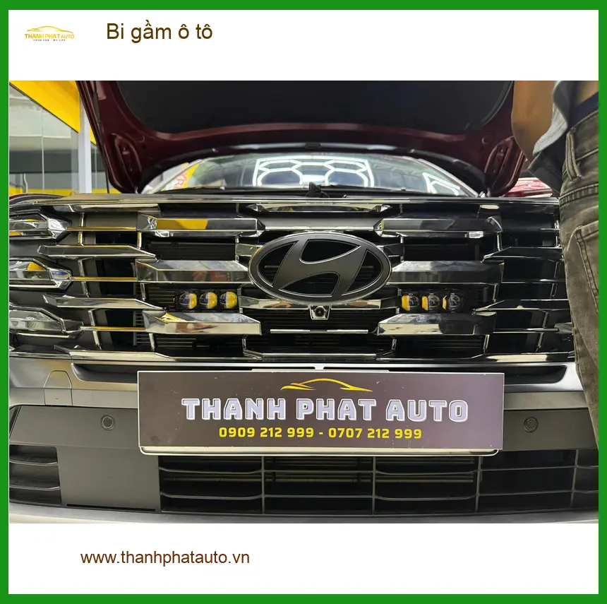 Anh Khang độ bi gầm ô tô cho Hyundai Creta tại Quận 9 vì đèn zin yếu khi đi đêm ảnh thực tế 3