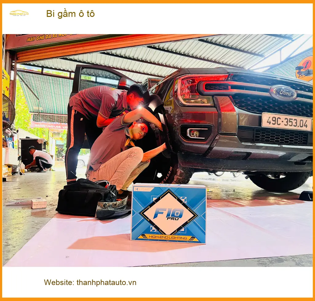 Chị Thuỷ nâng cấp bi gầm ô tô Hyundai Accent Quận 2 tăng sáng vượt trội