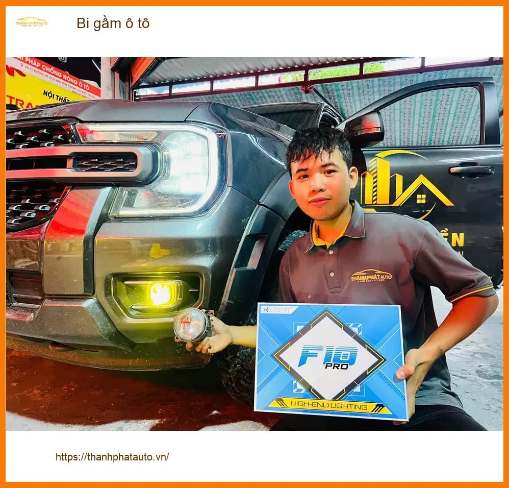 Chị Thuỷ nâng cấp bi gầm ô tô Hyundai Accent Quận 2 tăng sáng vượt trội ảnh thực tế 2