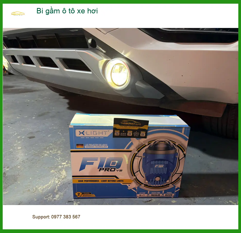 Anh Quân độ bi gầm ô tô xe hơi Mazda 3 vì đèn zin yếu tại Quận 12 ảnh thực tế 5