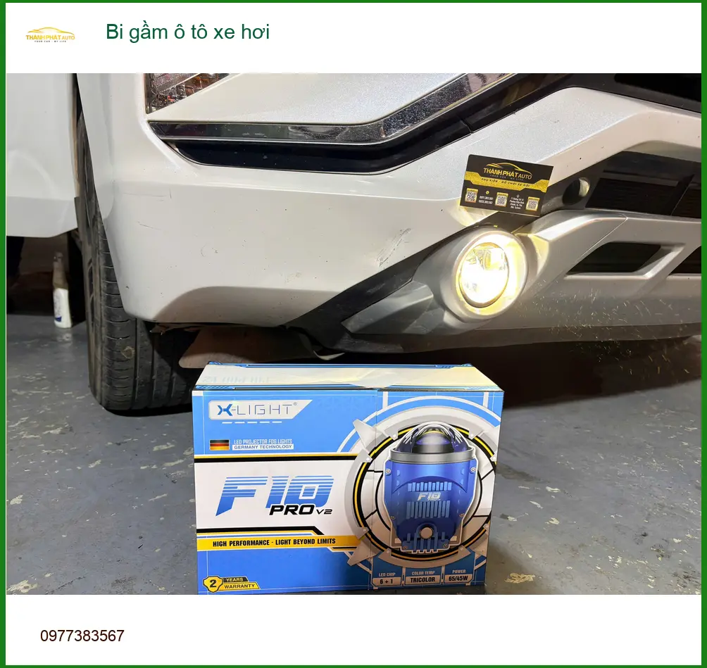 Chú Lộc độ bi gầm ô tô Honda CR-V vì đèn zin yếu khi đi đêm đường trường tại Quận 2 ảnh thực tế 2