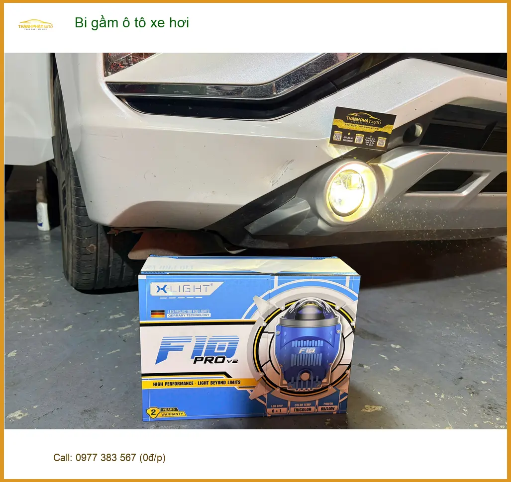Chú Lộc độ bi gầm ô tô Honda CR-V vì đèn zin yếu khi đi đêm đường trường tại Quận 2 ảnh thực tế 4