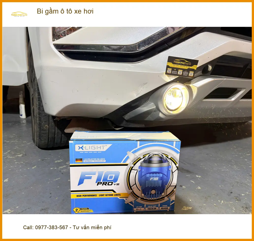 Chị Trâm nâng cấp bi gầm ô tô xe hơi cho Hyundai Accent tại Quận 11 vì thường xuyên đi đường tối ảnh thực tế 2