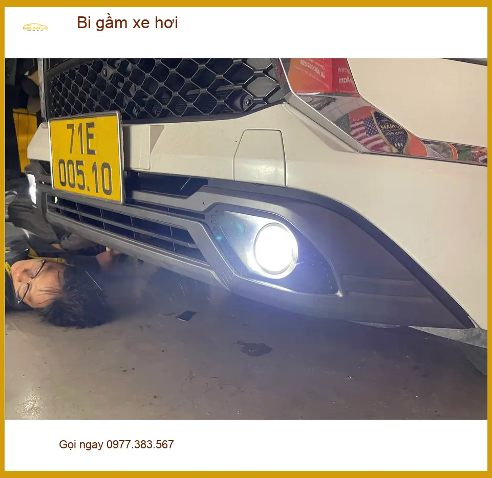 Chú Tân độ bi gầm xe Honda CRV vì hay đi đường xa ban đêm tại Quận 10 ảnh thực tế 4