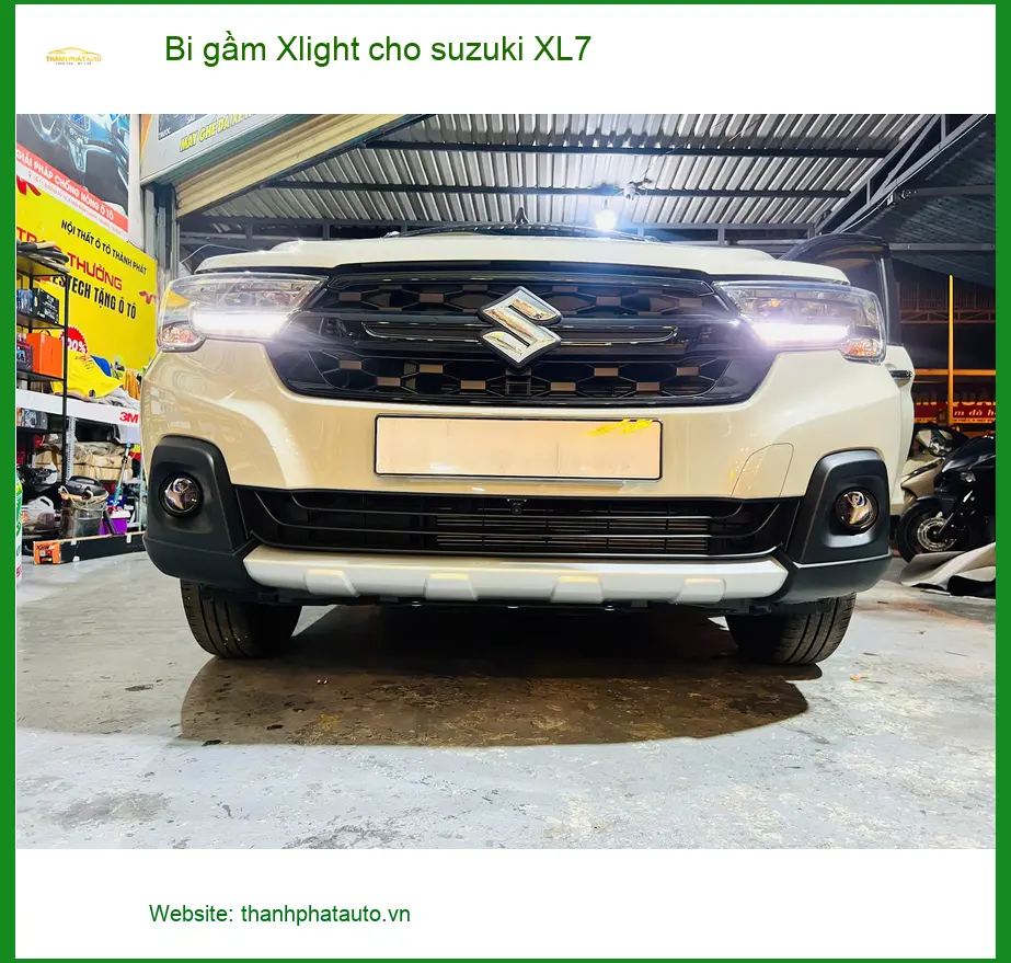 Anh Tùng lắp Bi gầm Xlight cho Suzuki XL7 tại Quận 2 vì đèn xe zin quá tối ảnh thực tế 3