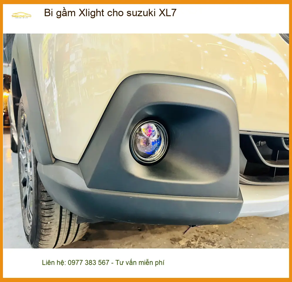 Chú Đạt lắp bi gầm Xlight cho Suzuki XL7 tại Bình Chánh để tăng sáng khi đi đêm ảnh thực tế 2