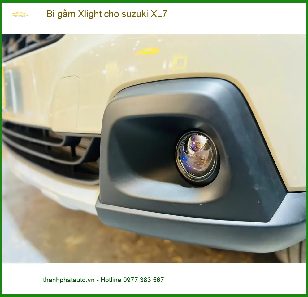 Anh Tùng độ bi gầm Xlight cho Suzuki XL7 tại Quận 1 để cải thiện tầm nhìn đêm