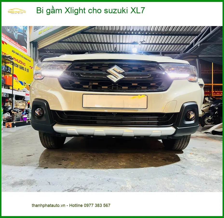 Anh Tùng độ bi gầm Xlight cho Suzuki XL7 vì đèn zin yếu tại Hóc Môn
