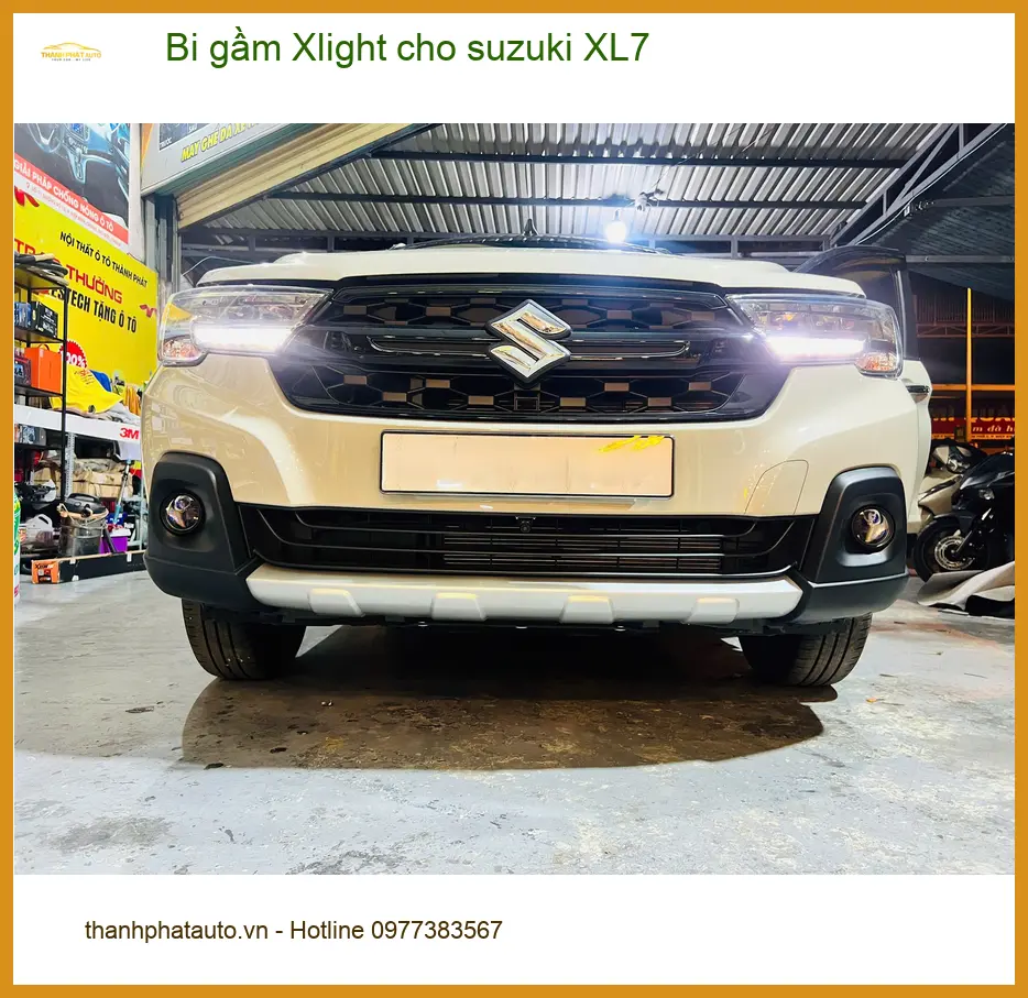 Anh Tùng độ bi gầm Xlight cho Suzuki XL7 tại Quận 1 để cải thiện tầm nhìn đêm ảnh thực tế 2