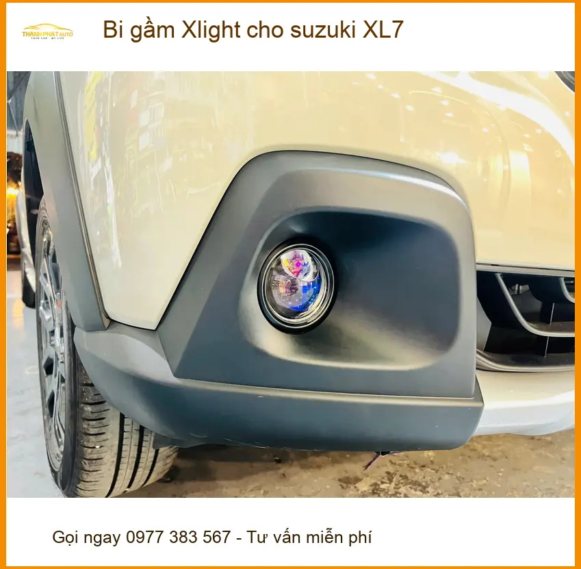 Anh Tùng độ bi gầm Xlight cho Suzuki XL7 vì đèn zin yếu tại Hóc Môn ảnh thực tế 3