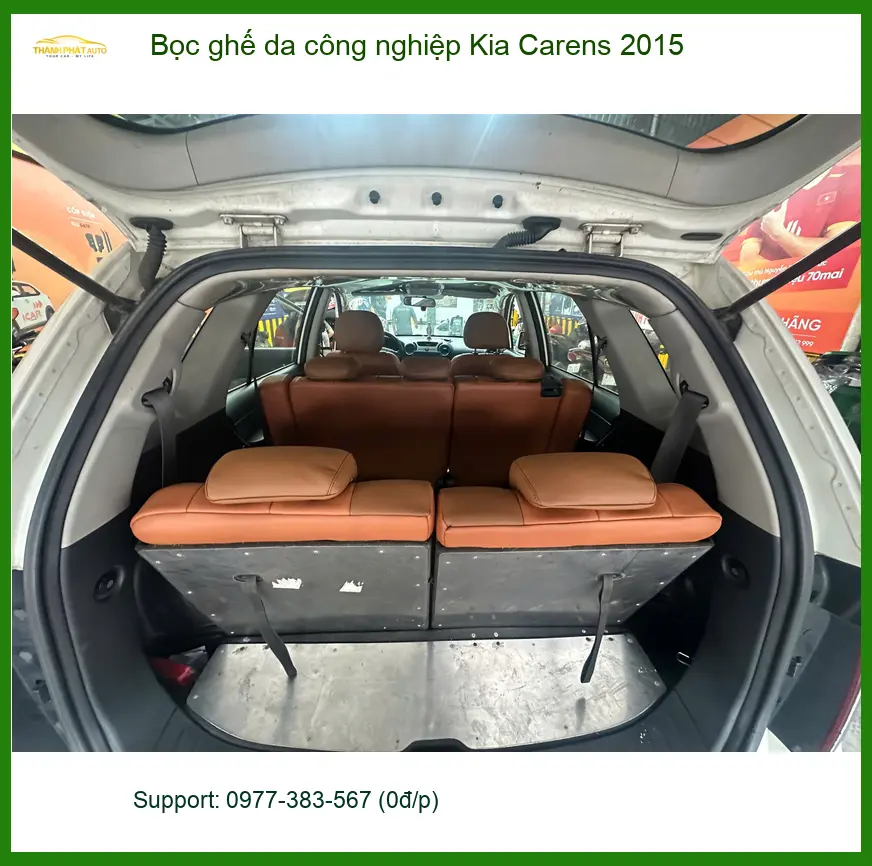 Anh Nam bọc ghế da công nghiệp Kia Carens 2015 ở Quận Phú Nhuận. ảnh thực tế 2