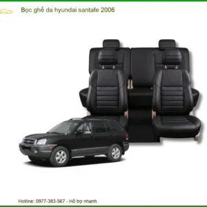 Bọc Ghế Da Hyundai SantaFe 2006 - Địa Chỉ Nâng Cấp Uy Tín TPHCM