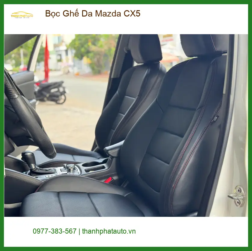 Chị Thanh bọc ghế da Mazda CX5 uy tín tại Quận 9 để nội thất sang trọng