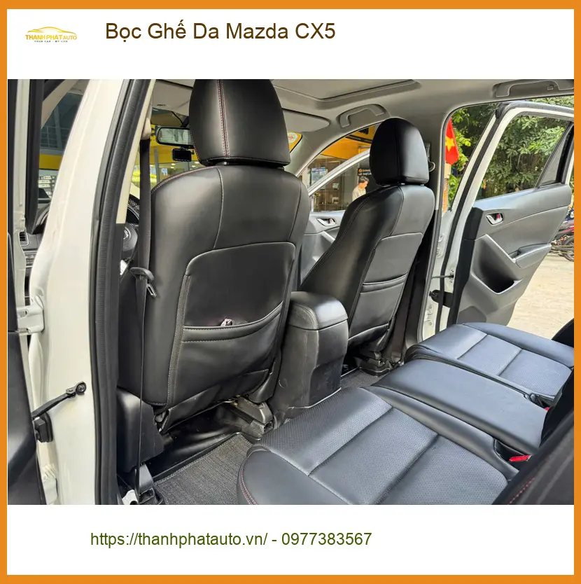Chị Thanh bọc ghế da Mazda CX5 uy tín tại Quận 9 để nội thất sang trọng ảnh thực tế 2