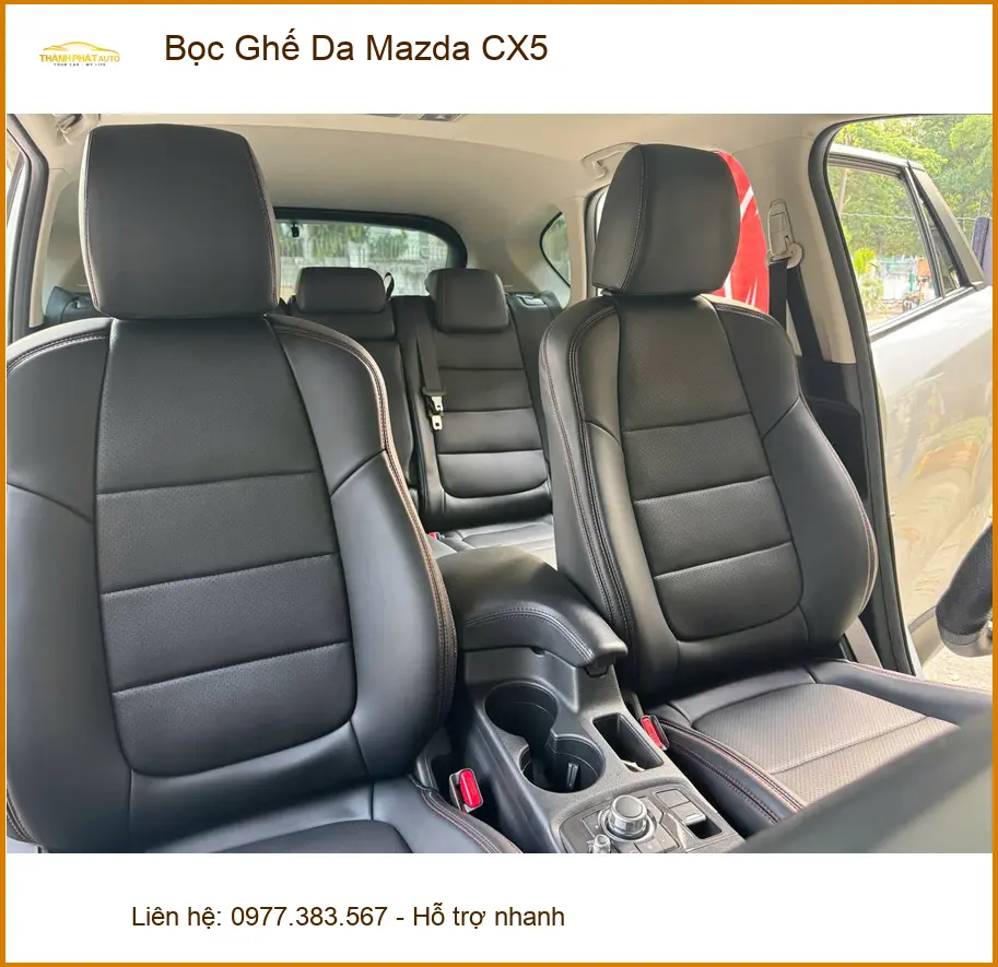 Chị Thanh bọc ghế da Mazda CX5 uy tín tại Quận 9 để nội thất sang trọng ảnh thực tế 3