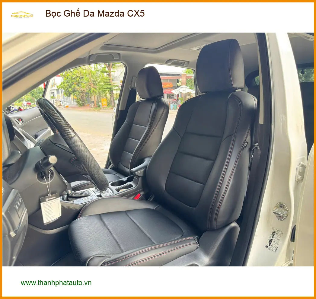 Chị Thanh bọc ghế da Mazda CX5 uy tín tại Quận 9 để nội thất sang trọng ảnh thực tế 5