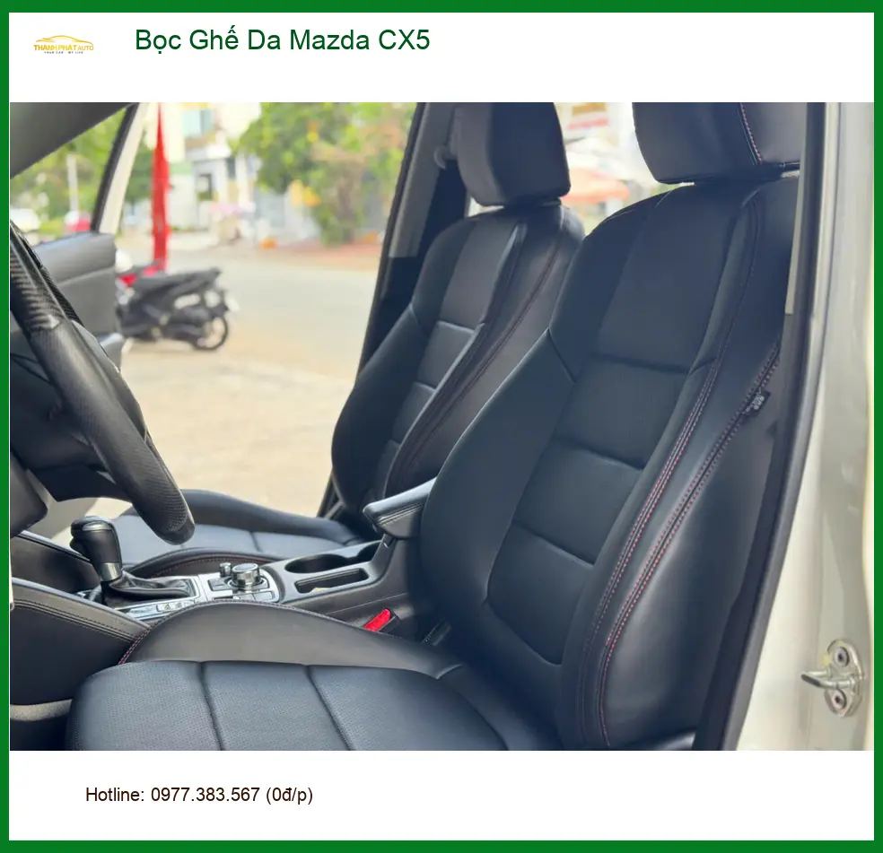 Chị Thanh bọc ghế da Mazda CX5 Quận 2 để nội thất xe sang trọng hơn