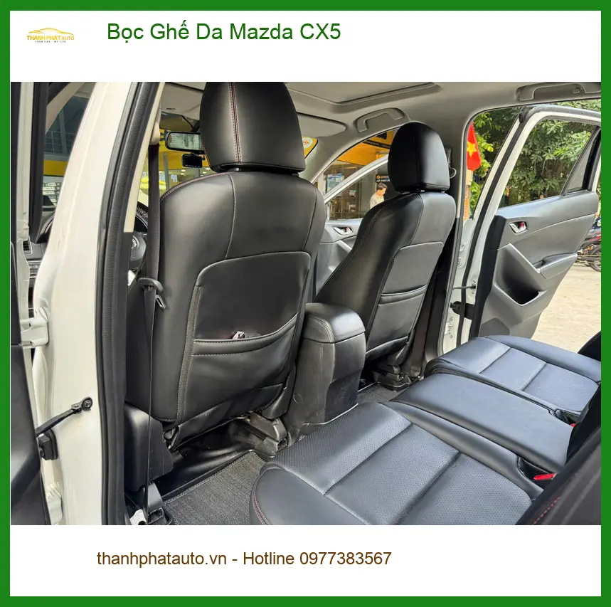 Chị Thanh bọc ghế da Mazda CX5 Quận 2 để nội thất xe sang trọng hơn ảnh thực tế 3