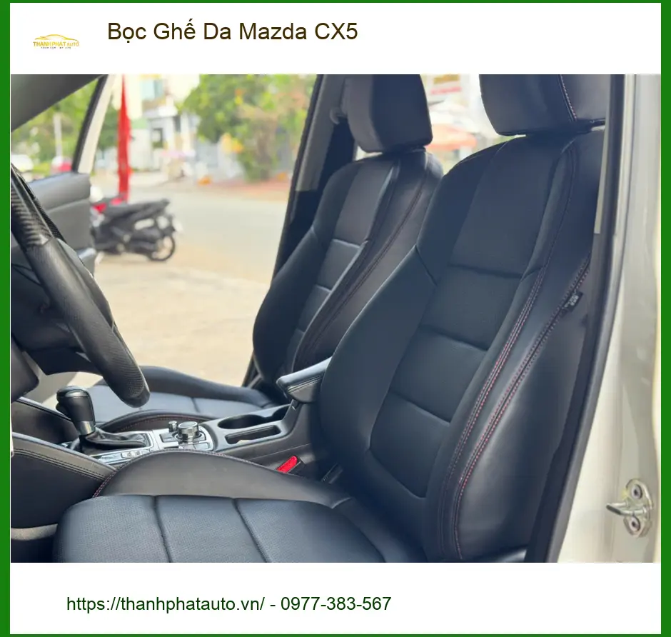 Anh Minh bọc ghế da Mazda CX5 vì ghế cũ xuống cấp ở Quận 5 ảnh thực tế 4