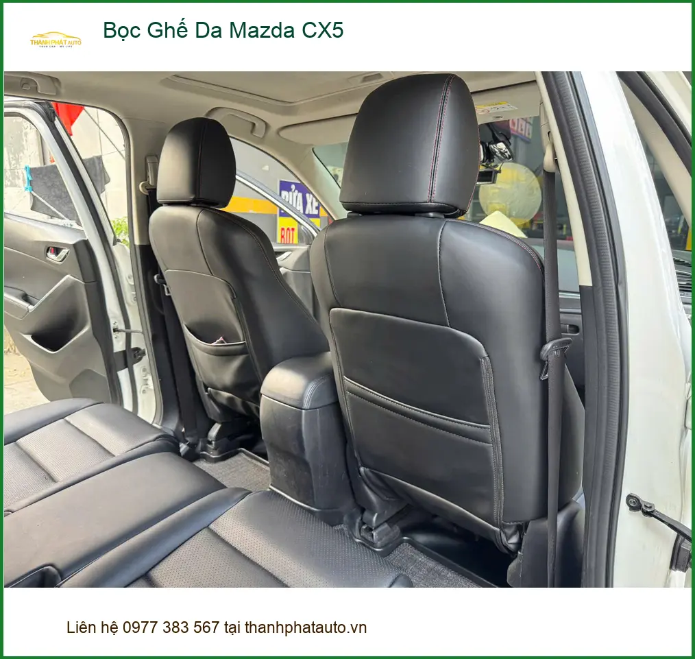 Chị Thảo bọc ghế da Mazda CX5 tại Hóc Môn vì muốn nội thất sang trọng hơn ảnh thực tế 2