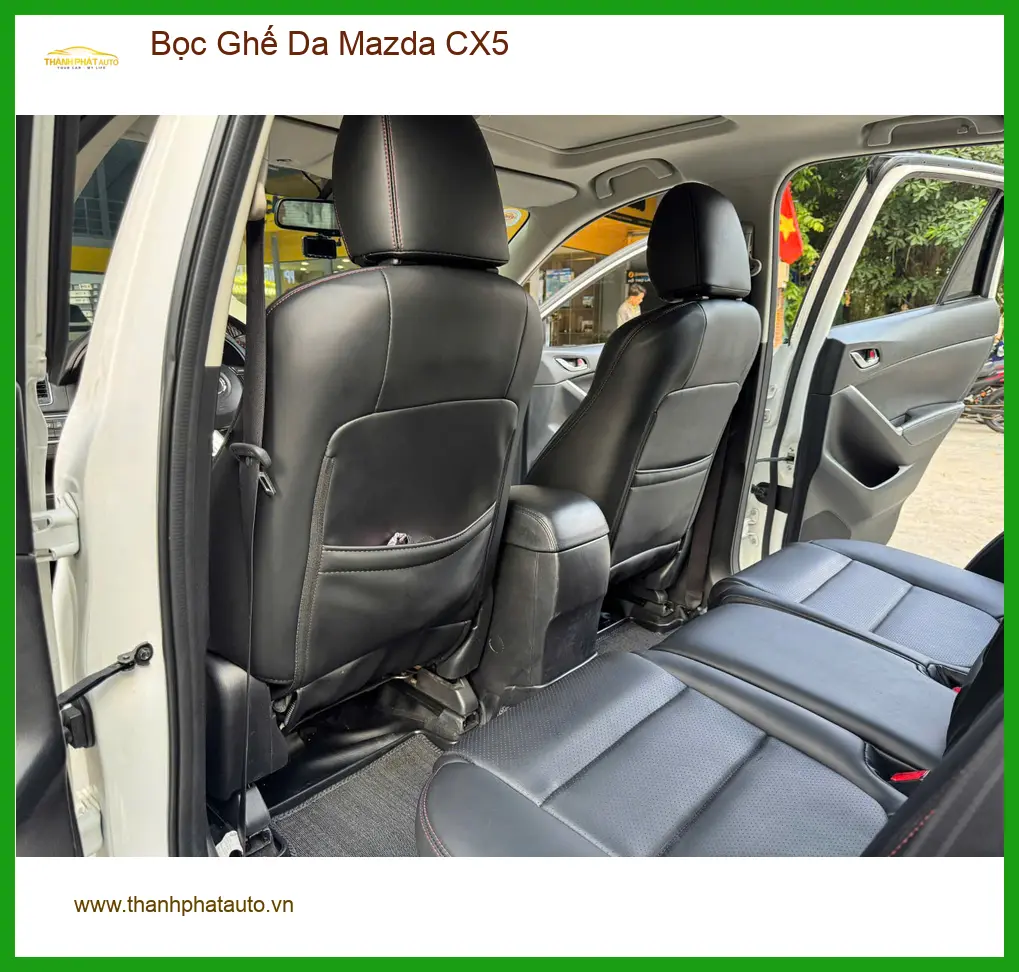 Chị Thảo bọc ghế da Mazda CX5 tại Hóc Môn vì muốn nội thất sang trọng hơn ảnh thực tế 5