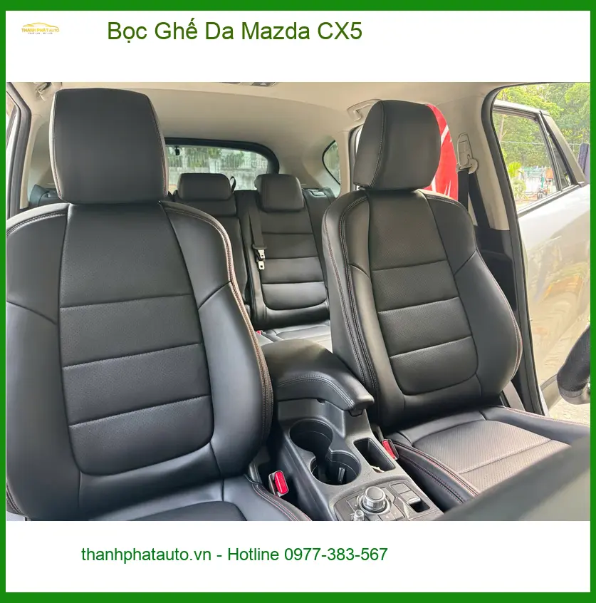 Chú Minh bọc ghế da Mazda CX5 Quận 3 vì ghế zin đã cũ và bong tróc ảnh thực tế 5