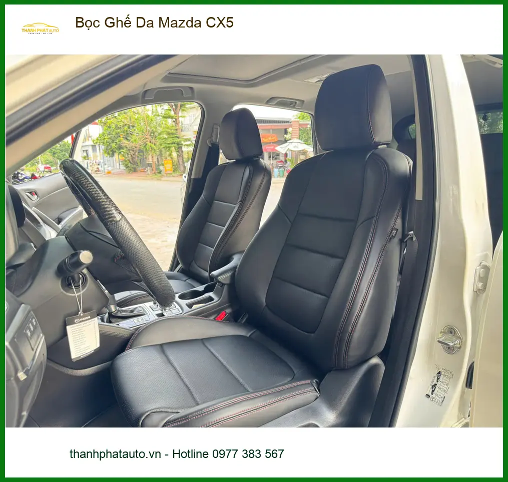 Chị Thảo bọc ghế da Mazda CX5 tại Quận Bình Tân để nội thất xe luôn mới mẻ ảnh thực tế 2