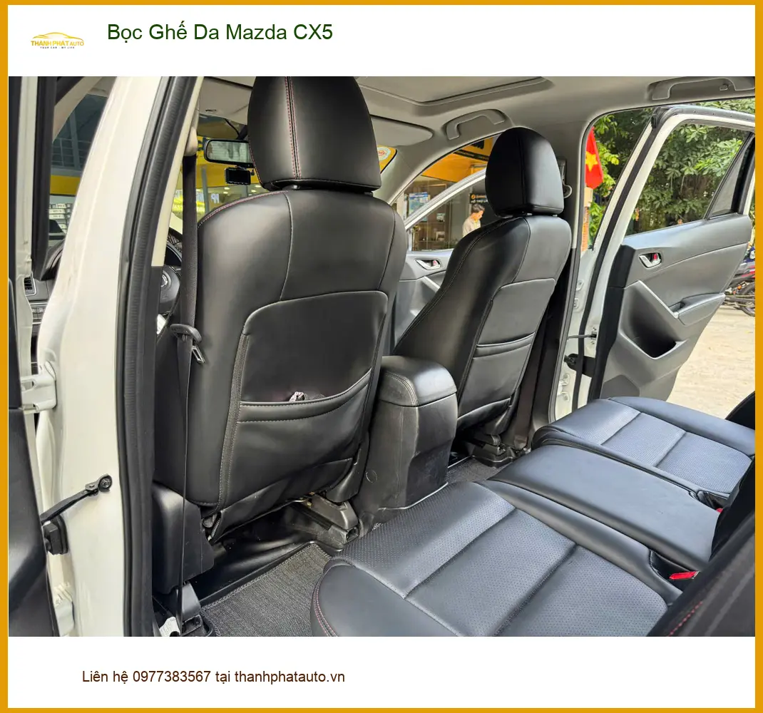 Chị Thảo bọc ghế da Mazda CX5 tại Quận Bình Tân để nội thất xe luôn mới mẻ ảnh thực tế 3