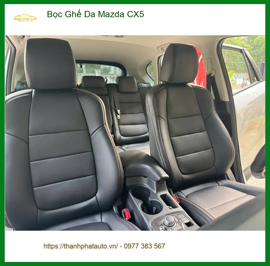 Chị Thảo bọc ghế da Mazda CX5 tại Quận Bình Tân để nội thất xe luôn mới mẻ ảnh thực tế 4