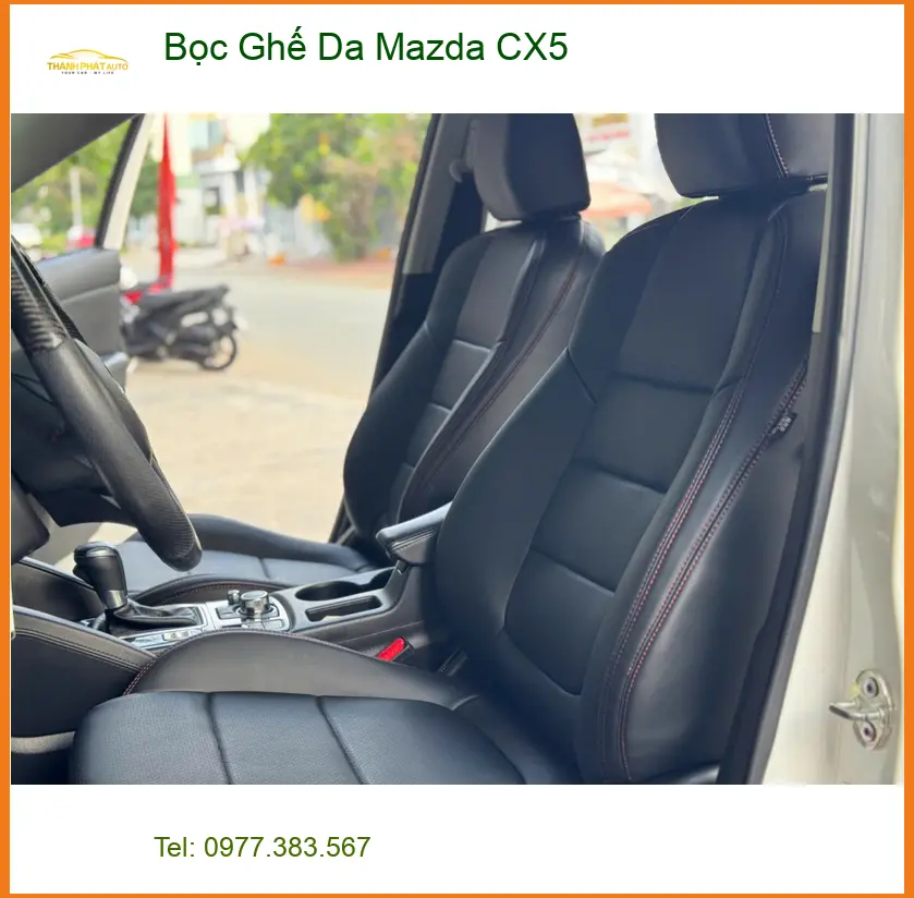Chị Thảo bọc ghế da Mazda CX5 tại Quận Bình Tân để nội thất xe luôn mới mẻ ảnh thực tế 5