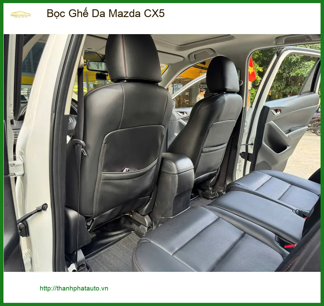 Chú Minh bọc ghế da Mazda CX5 Quận Tân Bình vì ghế cũ xuống cấp trầm trọng
