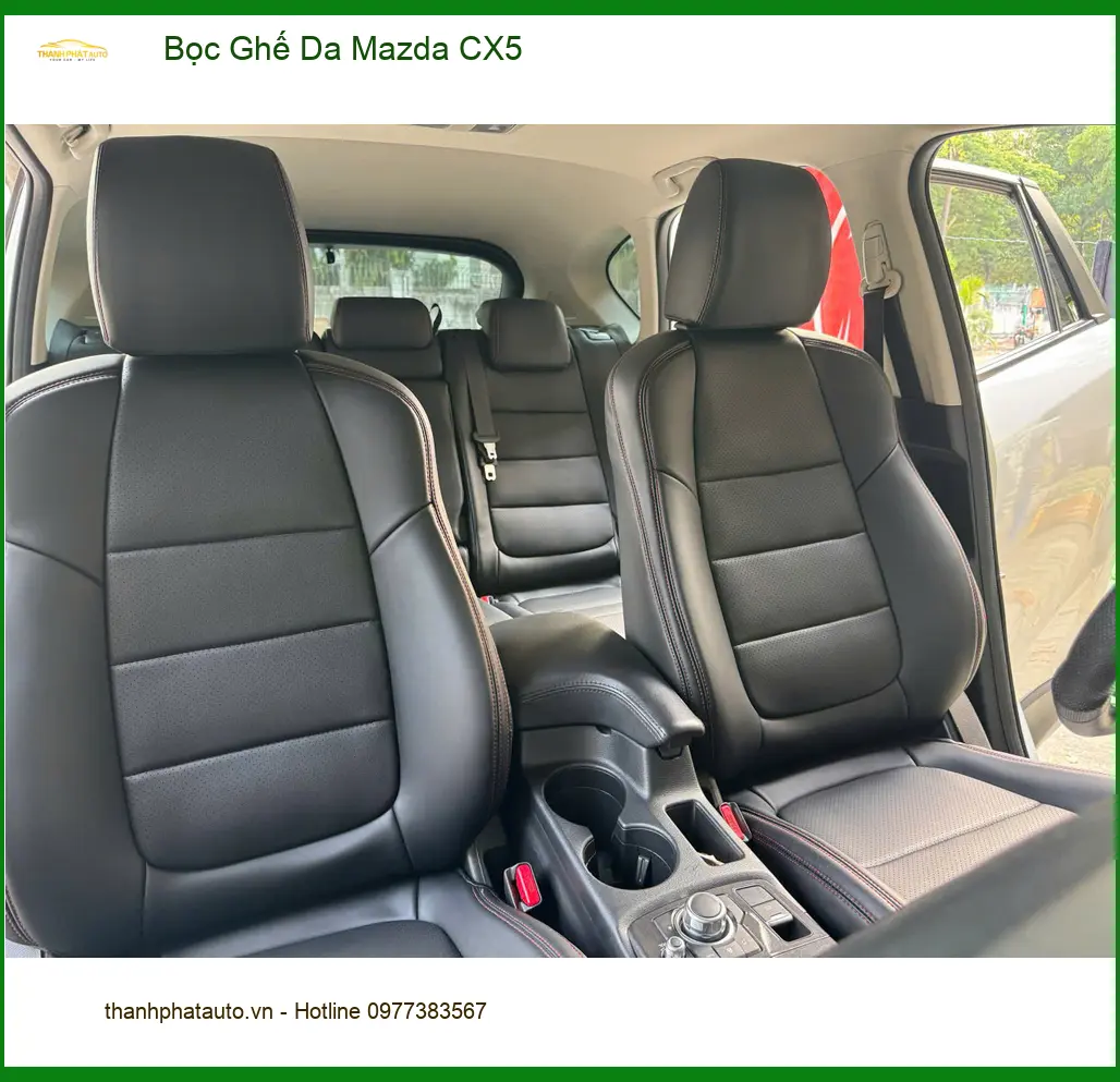 Chú Minh bọc ghế da Mazda CX5 Quận Tân Bình vì ghế cũ xuống cấp trầm trọng ảnh thực tế 3