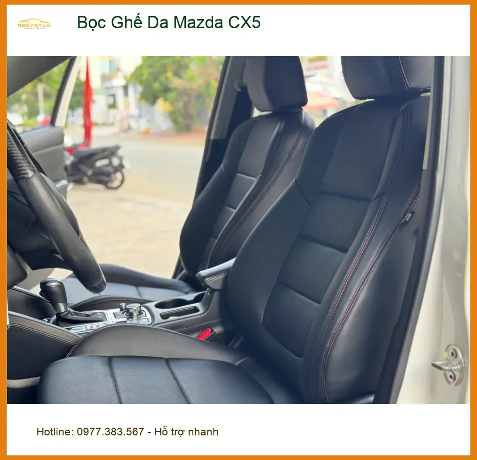 Chú Minh bọc ghế da Mazda CX5 Quận Tân Bình vì ghế cũ xuống cấp trầm trọng ảnh thực tế 4