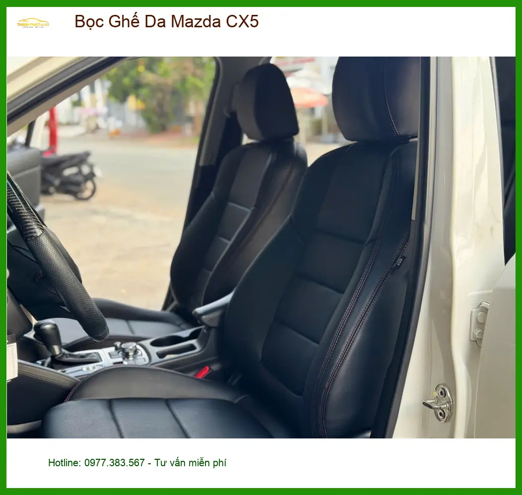 Chú Minh bọc ghế da Mazda CX5 Quận Tân Bình vì ghế cũ xuống cấp trầm trọng ảnh thực tế 5