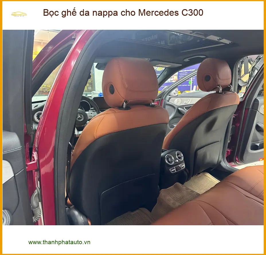 Anh Tùng bọc ghế da nappa cho Mercedes C300 tại Quận 5 vì ghế cũ xuống cấp