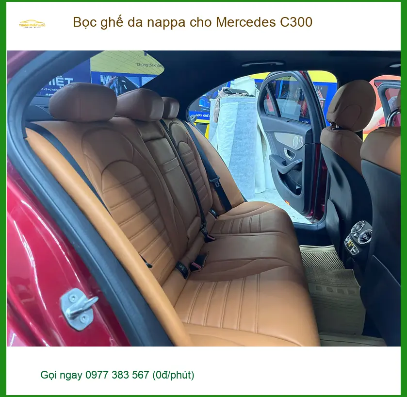 Anh Tùng bọc ghế da nappa cho Mercedes C300 tại Quận 5 vì ghế cũ xuống cấp ảnh thực tế 2